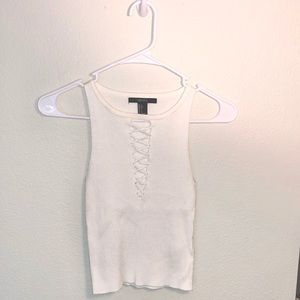 White crop top